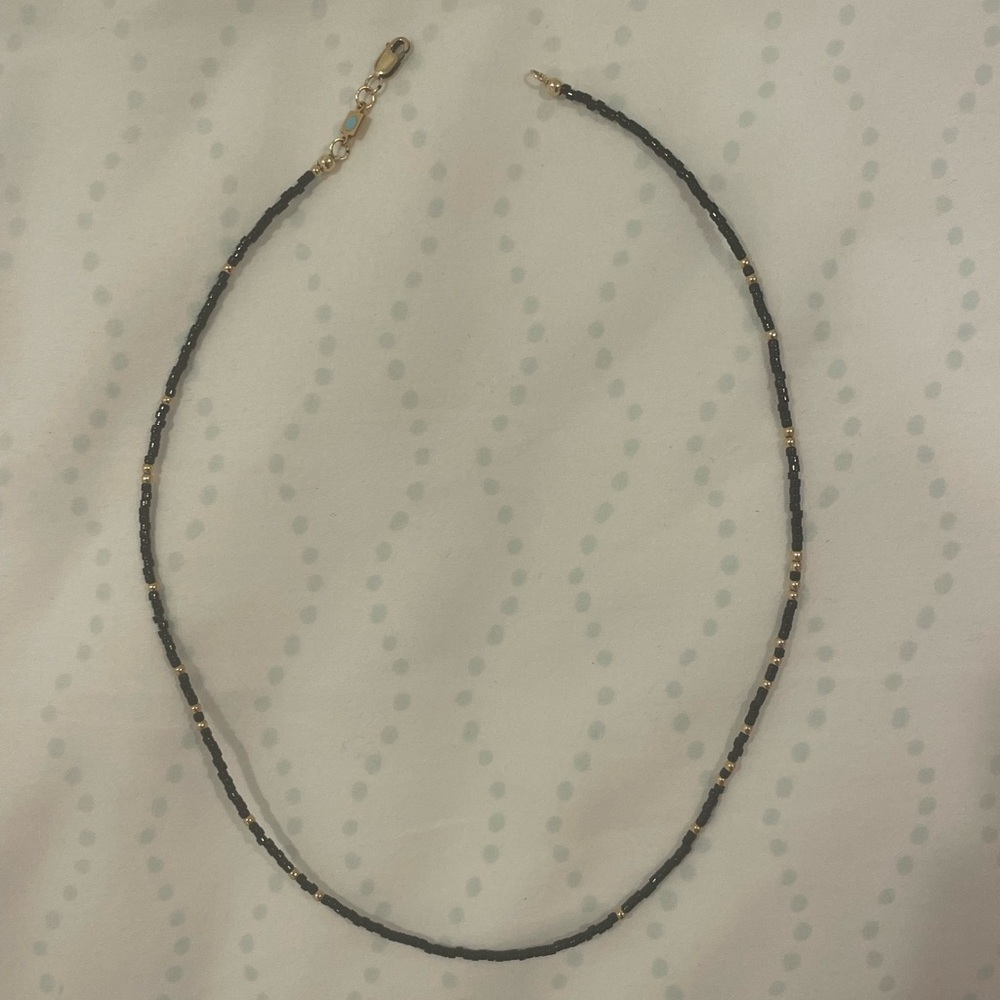 Enewton Black and Gold Beaded Necklace